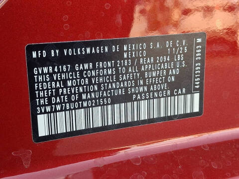 2026 Volkswagen Jetta SE