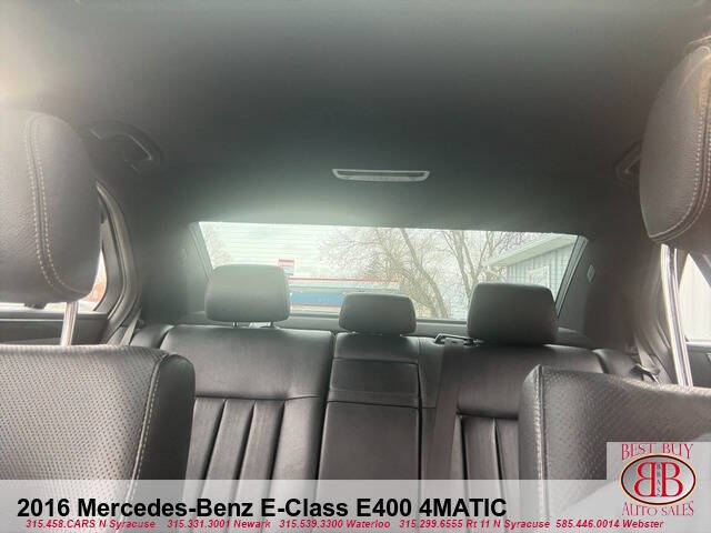 2016 Mercedes-Benz E-Class E 400 4MATIC