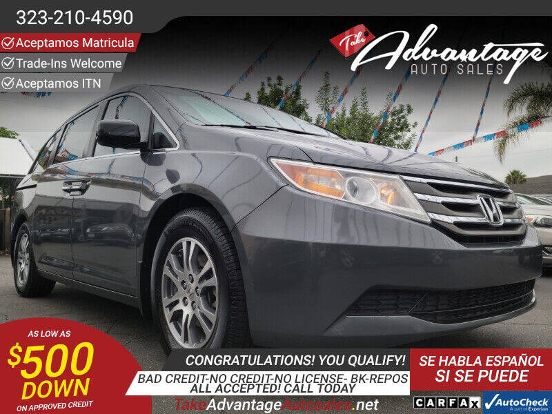 2012 Honda Odyssey for sale at ADVANTAGE AUTO SALES INC in Bell CA
