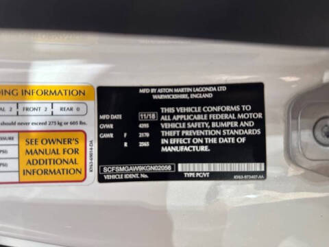 2019 Aston Martin Vantage