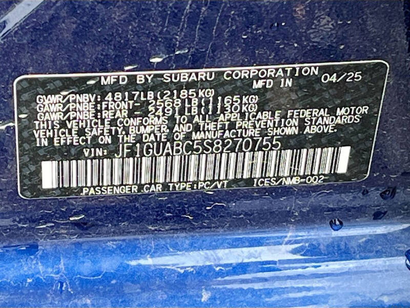 2025 Subaru Impreza