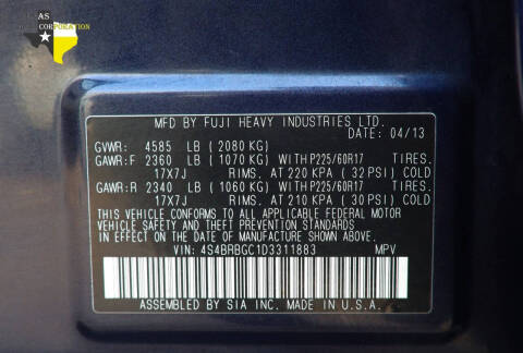 2013 Subaru Outback 2.5i Premium