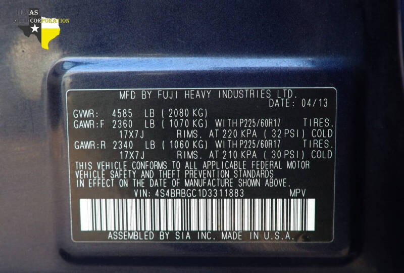 2013 Subaru Outback 2.5i Premium