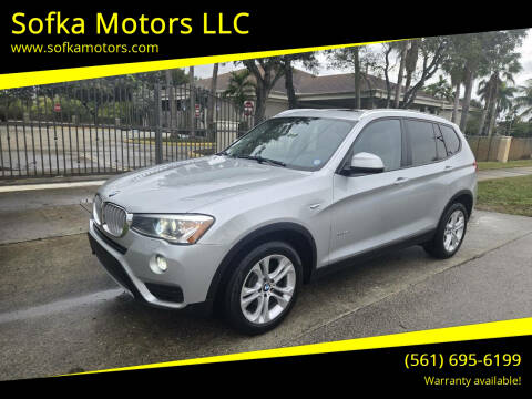 2015 BMW X3 for sale at Sofka Motors LLC in Pompano Beach FL