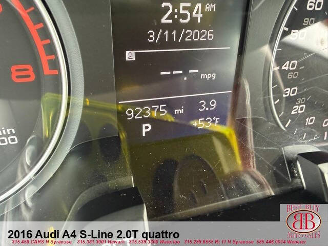 2016 Audi A4 2.0T quattro Premium Plus