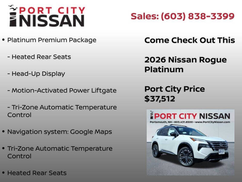 2026 Nissan Rogue Platinum