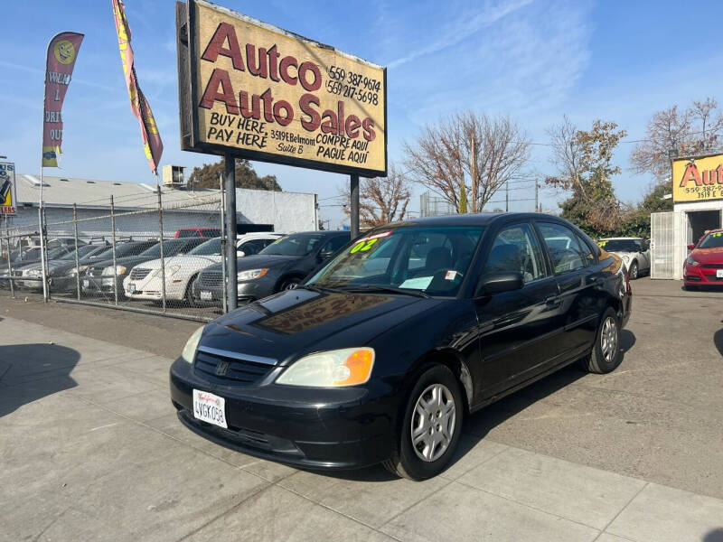 2002 Honda Civic for sale at FRESNO MOTORS in Fresno CA