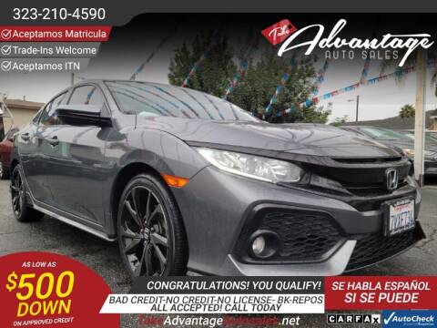 2017 Honda Civic for sale at ADVANTAGE AUTO SALES INC in Bell CA