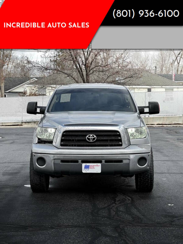 2008 Toyota Tundra for sale at INCREDIBLE AUTO SALES in Bountiful UT