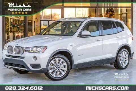 2016 BMW X3 for sale at Mich's Foreign Cars in Hickory NC