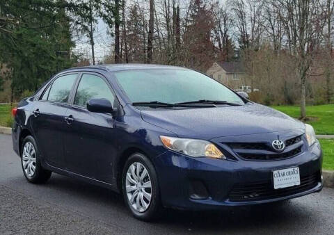 2012 Toyota Corolla for sale at CLEAR CHOICE AUTOMOTIVE in Milwaukie OR