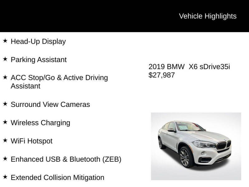 2019 BMW X6 sDrive35i