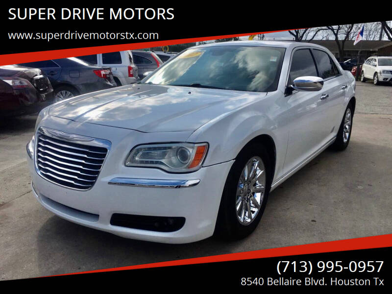 2012 Chrysler 300 for sale at SUPER DRIVE MOTORS in Houston TX