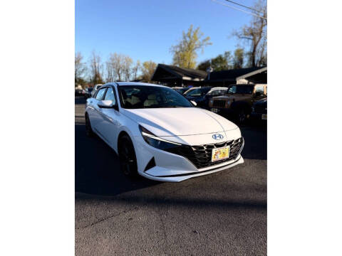 2021 Hyundai Elantra Hybrid Blue