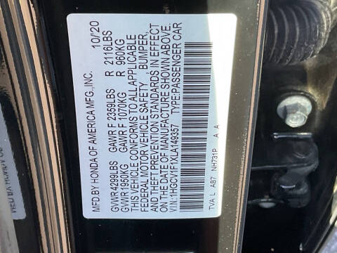 2020 Honda Accord LX