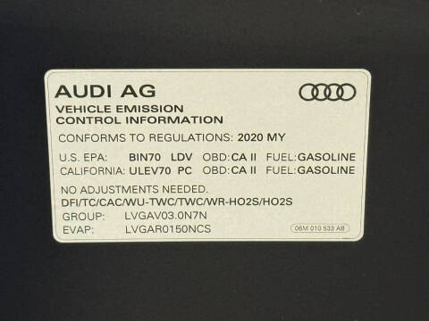 2020 Audi A7 quattro Prestige 55 TFSI