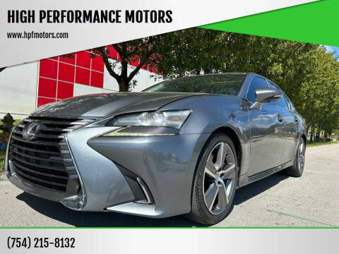 2016 Lexus GS 200t for sale at HIGH PERFORMANCE MOTORS in Hollywood FL