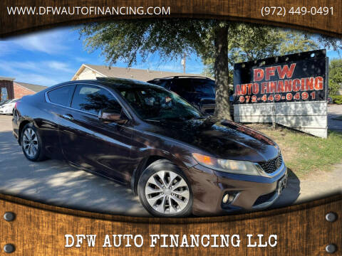 2013 Honda Accord for sale at DFW AUTO FINANCING LLC in Dallas TX
