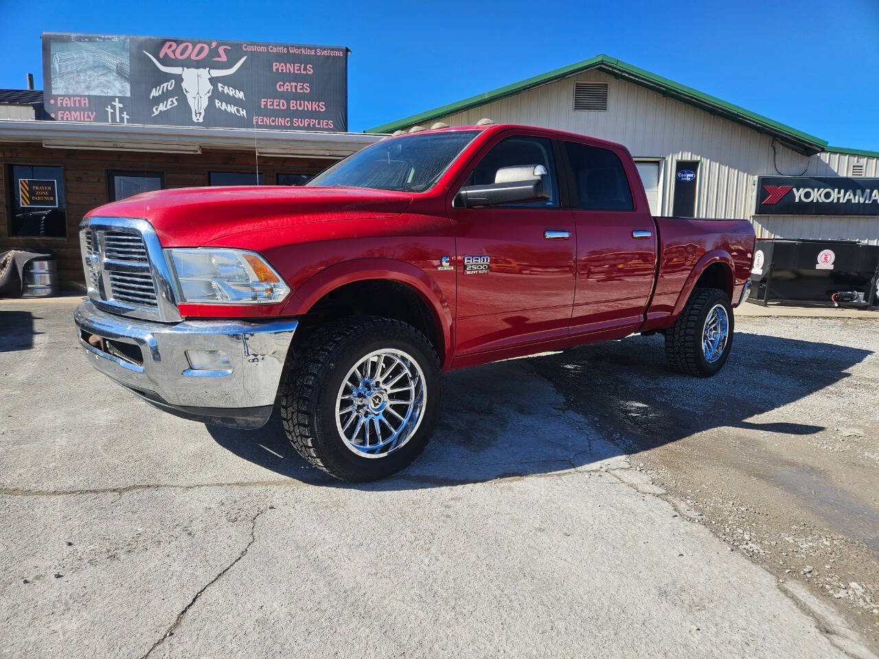 Red 2012 Ram 2500 SLT 4x4 SLT 4dr Crew Cab 6.3 ft. SB Pickup 1