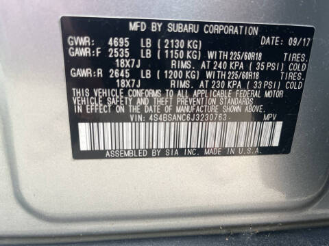 2018 Subaru Outback 2.5i Limited