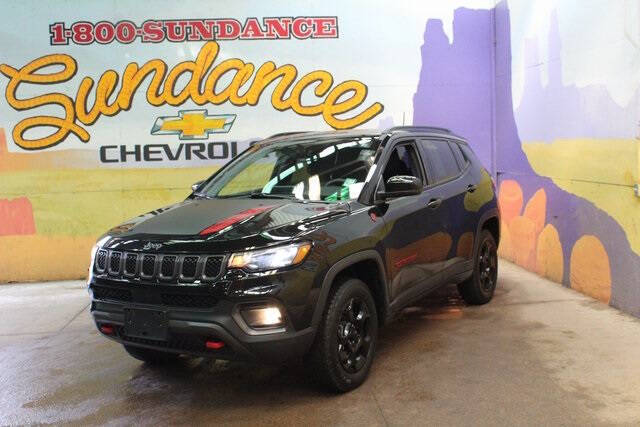 Used 2023 Jeep Compass Trailhawk with VIN 3C4NJDDN6PT567746 for sale in Grand Ledge, MI