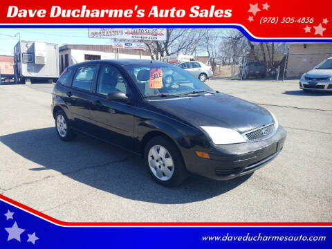2007 Ford Focus for sale at Dave Ducharme's Auto Sales in Lowell MA