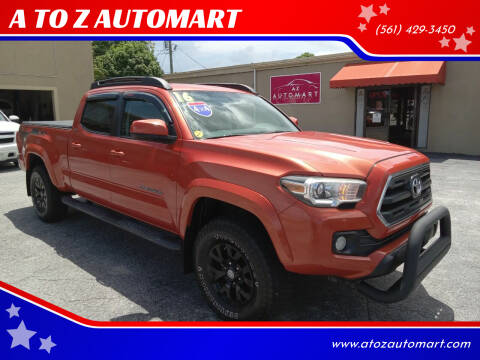 2016 Toyota Tacoma for sale at A TO Z  AUTOMART in West Palm Beach FL