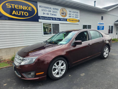 2012 Ford Fusion for sale at STEINKE AUTO INC. in Clintonville WI