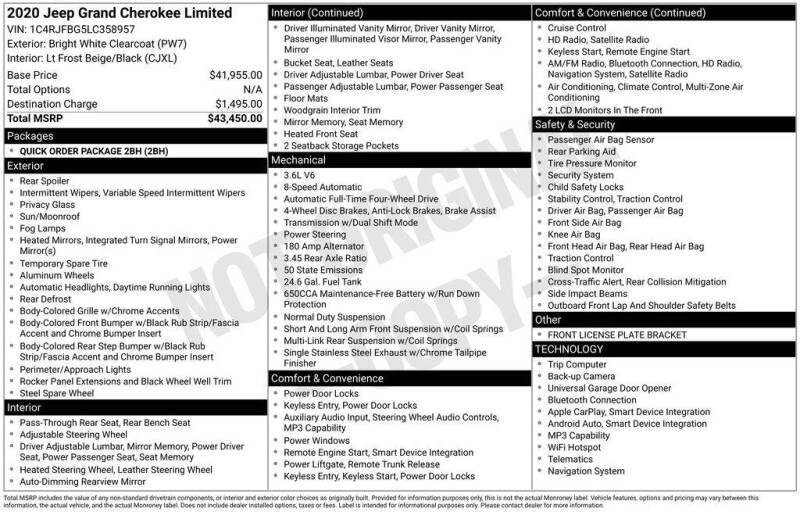 2020 Jeep Grand Cherokee Limited