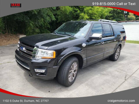 2015 Ford Expedition EL for sale at CRAIGE MOTOR CO in Durham NC