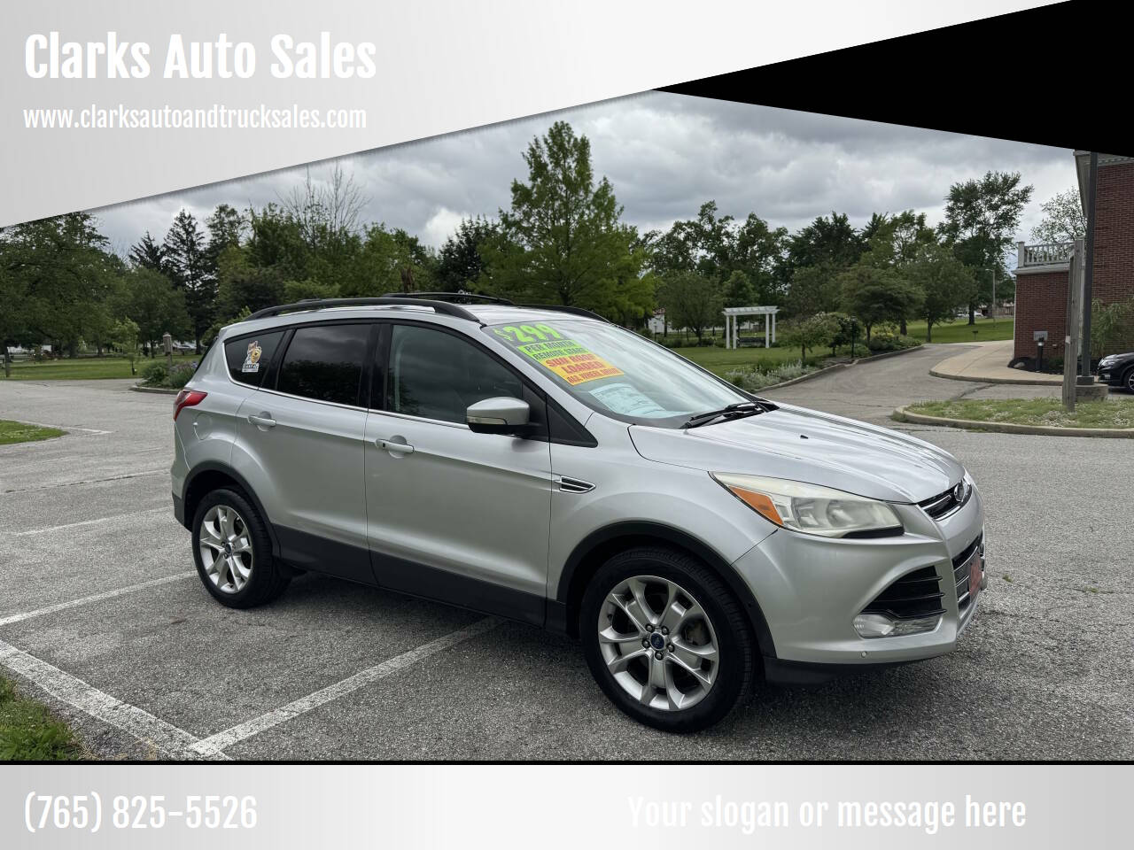 Silver 2013 Ford Escape SEL AWD SEL 4dr SUV 1