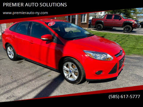 2013 Ford Focus for sale at PREMIER AUTO SOLUTIONS in Spencerport NY