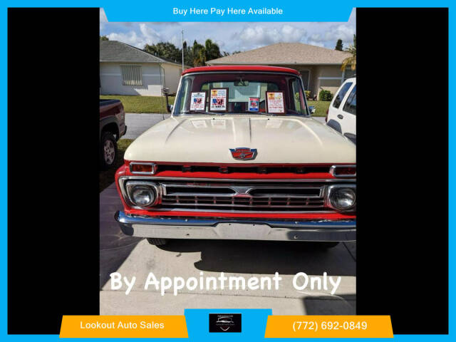 1966 Ford F SERIES for sale at Lookout Auto Sales in Stuart, FL