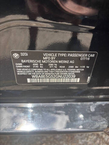 2016 BMW 3 Series 320i xDrive