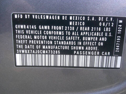2012 Volkswagen Jetta