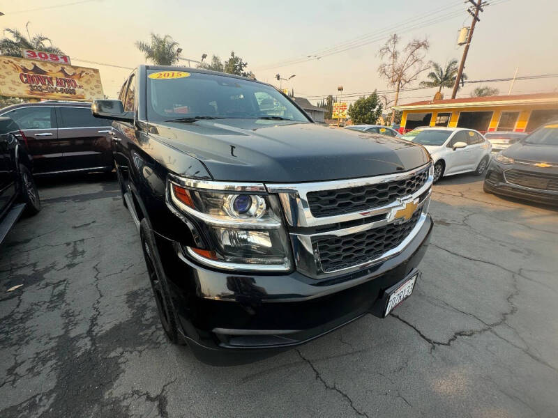 2015 Chevrolet Tahoe for sale at CROWN AUTO INC, in South Gate CA