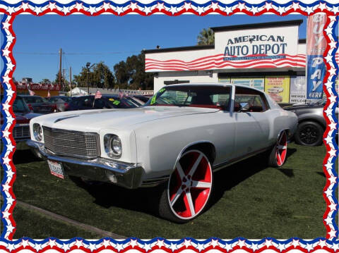 1970 Chevrolet Monte Carlo for sale at American Auto Depot in Modesto CA