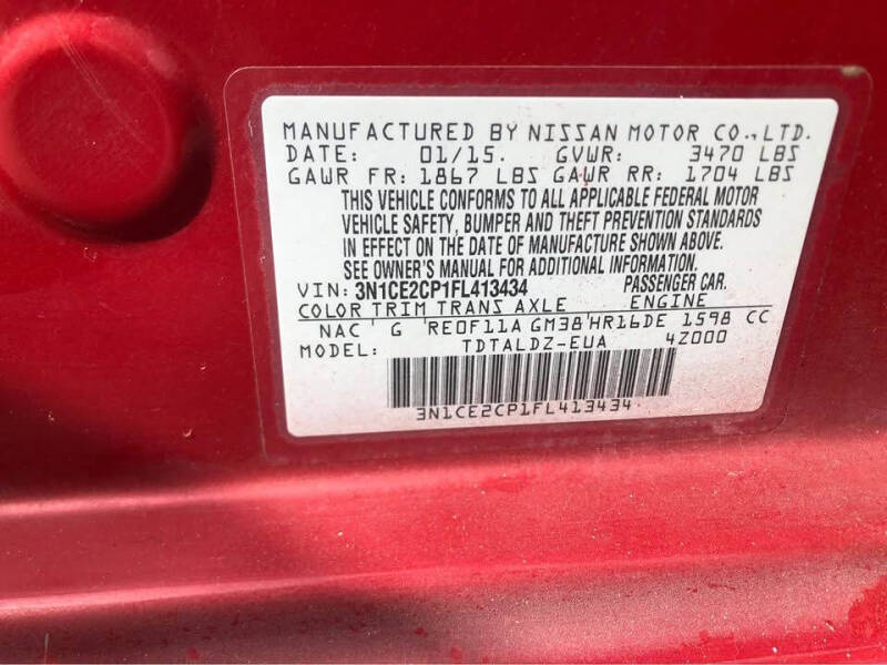 2015 Nissan Versa Note SL