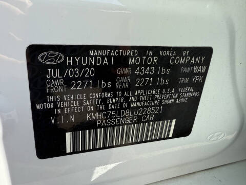 2020 Hyundai Ioniq Plug-in Hybrid SEL