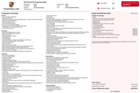 2019 Porsche Cayenne