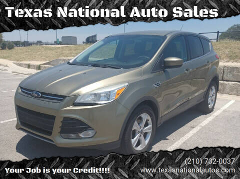 2014 Ford Escape for sale at Texas National Auto Sales in San Antonio TX
