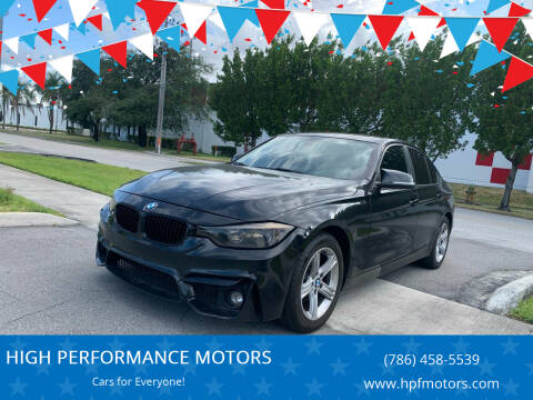 2013 BMW 3 Series for sale at HIGH PERFORMANCE MOTORS in Hollywood FL