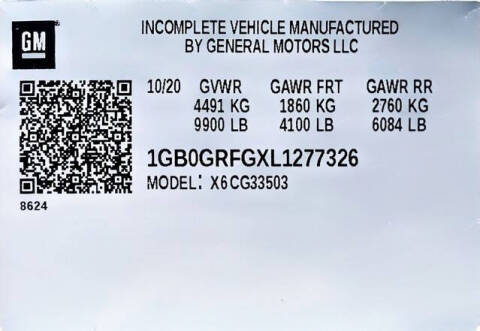 2020 Chevrolet Express 3500