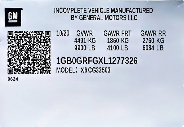 2020 Chevrolet Express 3500