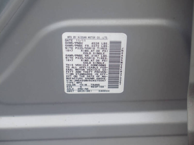 2012 Nissan Rogue SV w/SL Package