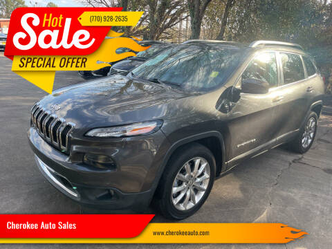2015 Jeep Cherokee for sale at Cherokee Auto Sales in Acworth GA