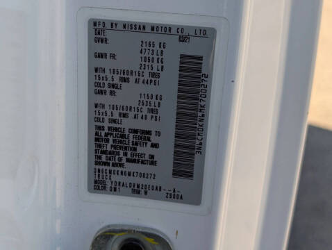 2021 Nissan NV200