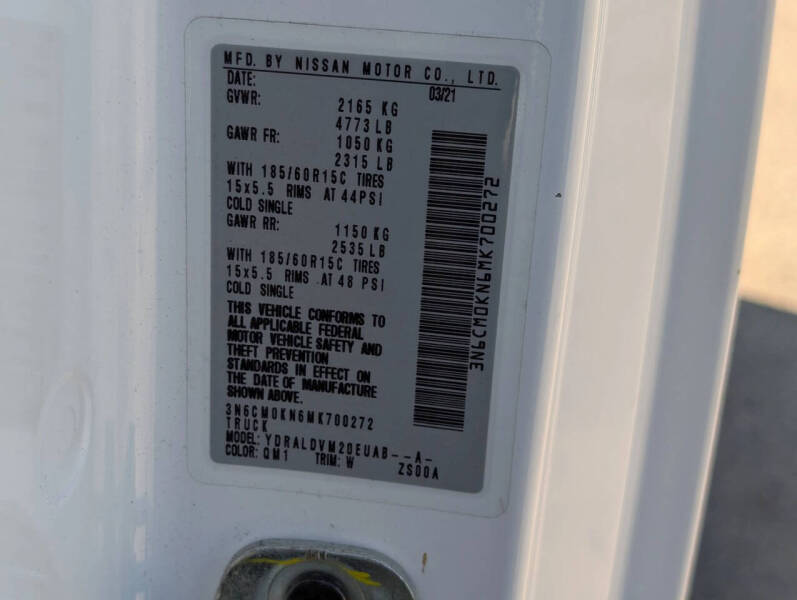 2021 Nissan NV200