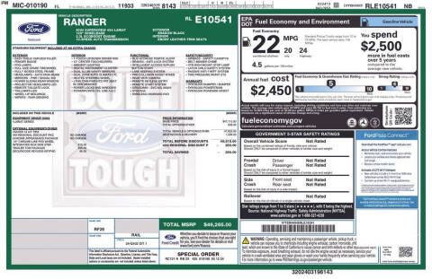 2024 Ford Ranger Lariat