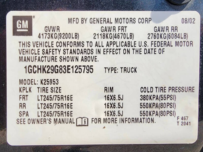 2003 Chevrolet Silverado 2500HD